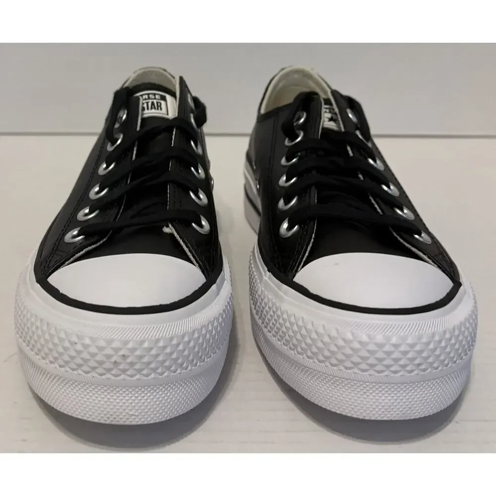 NEW in Box Converse CTAS Lift OX Leather Low Women Size 7 Black White 561681C